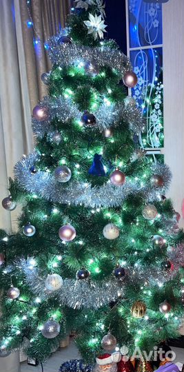 Елка искусственная сосна заснеженная