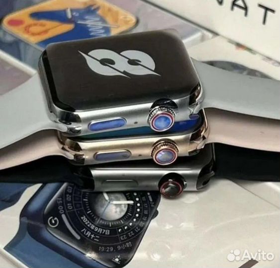 Apple watch 8, 9 глянец (chrome)
