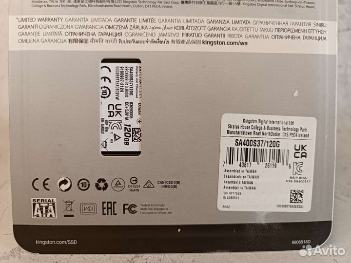 SSD 120gb*5штук, Kingston новые