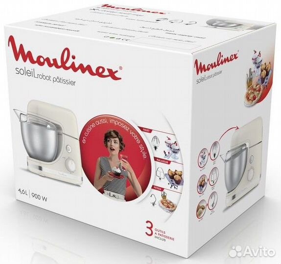 Кухонный комбайн Moulinex 900Вт