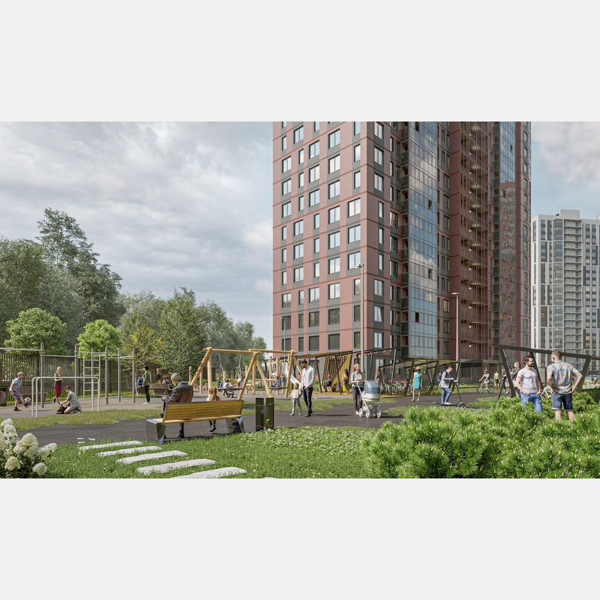 1-к. квартира, 40,9 м², 3/24 эт.