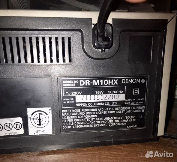 Кассетная дека denon