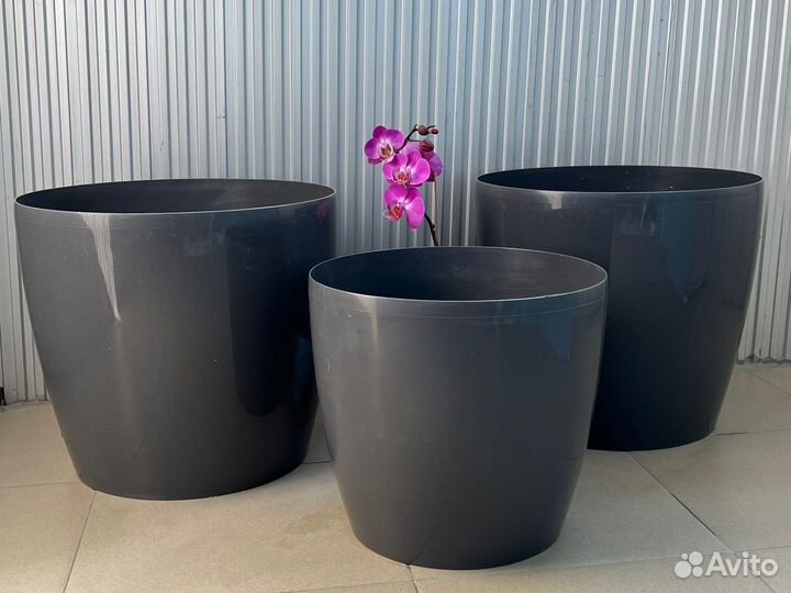 Кашпо с автополивом большое, напольное