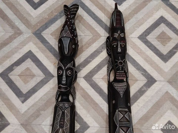 Статуи Африка (дерево) 1метр