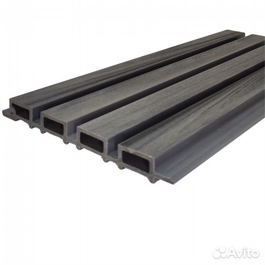 Фасадные реечные панели из дпк