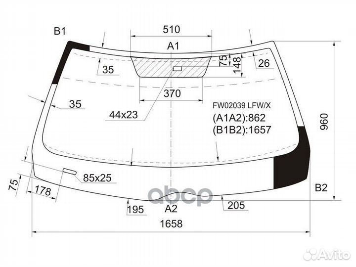 Стекло лобовое + дд mercedes-benz S-class W140