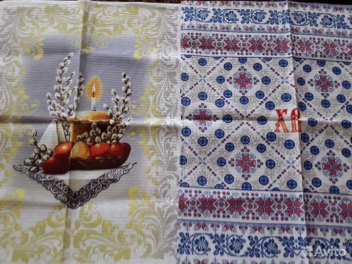 Полотенца вафельные новые