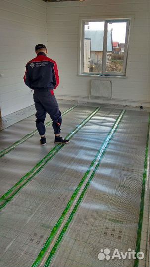 Установка электрических теплых полов