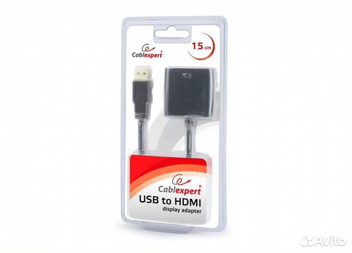 Конвертер шт. USB 3.0 - гн. hdmi Cablexpert