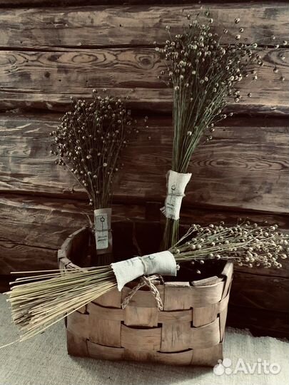 Букеты из льна