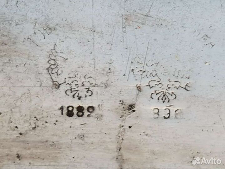 Подносы царские латунные с орлами 1882г самовар от