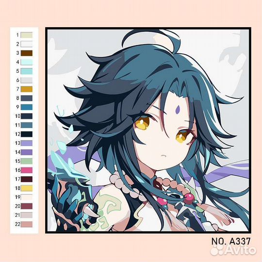 Картины по номерам Геншин