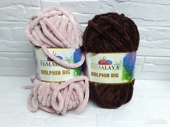 Плюшевая пряжа dolphin BIG himalaya