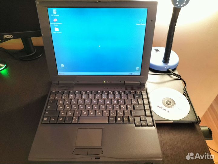 Ретро ноутбук fujitsu siemens LiteLine 5033