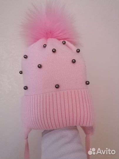 Шапка зимняя для девочки 50 52