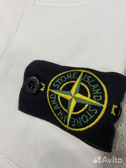 Шорты stone island белые