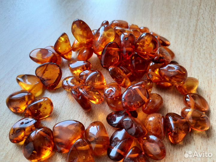 Бусы из натурального янтаря