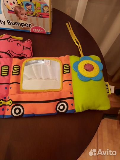 Бампер на кроватку музыкальный. Поезд