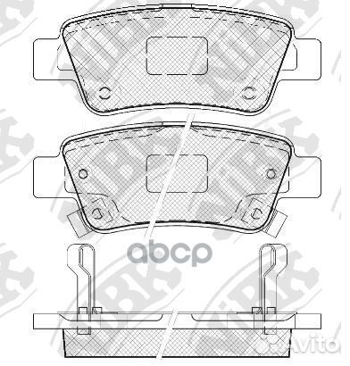 Колодки тормозные дисковые зад PN8809 NiBK