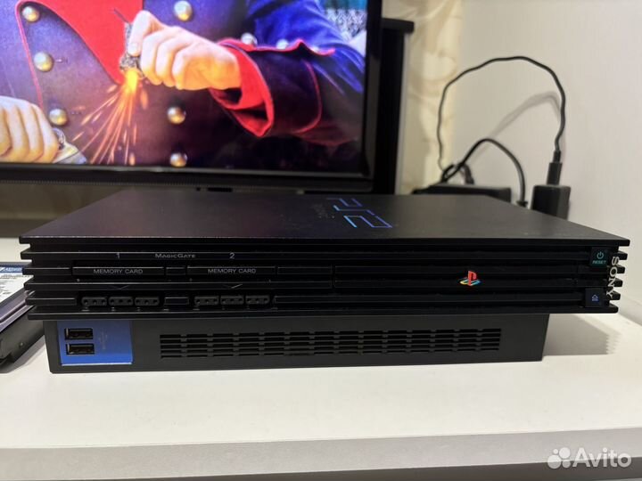 Sony playstation 2 fat scph 50008 большой комплект