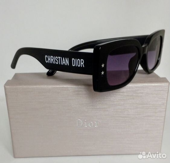 Christian Dior Очки солнцезащитные, черные. Новые