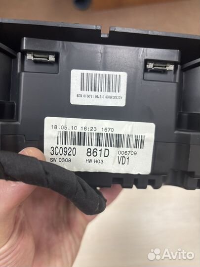 Приборная панель пассат б6