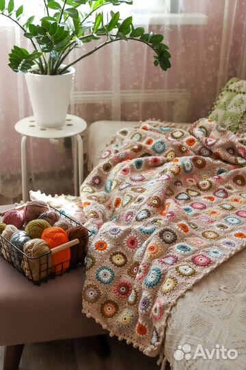 Интерьерный плед одеяло