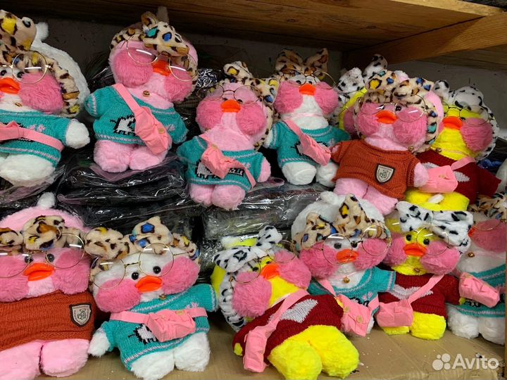 Мягкая игрушка утка Лалафанфан, коты, кролики