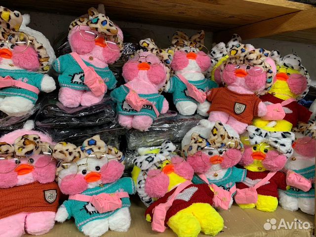 Мягкая игрушка утка Лалафанфан, коты, кролики