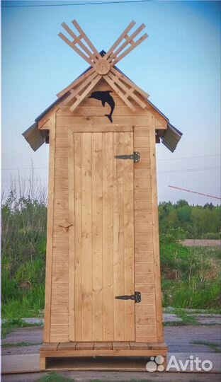 Дачный туалет деревянный PRO879