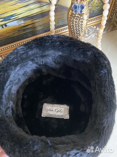 Шапка-шляпа женская зимняя