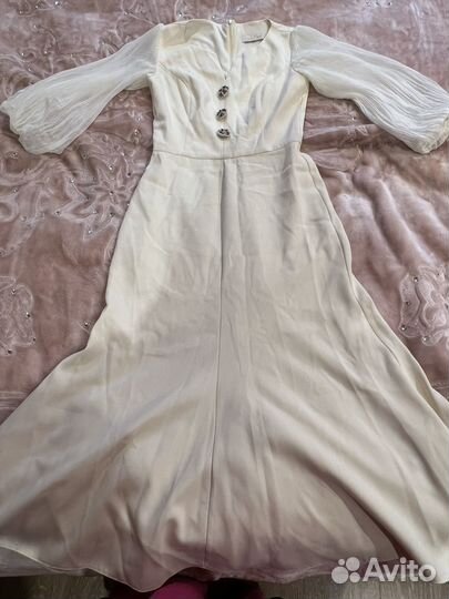 Весернее белое платье La Parte