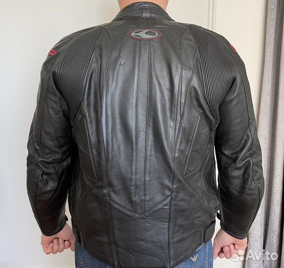 Мотокуртка Clover натуральная кожа