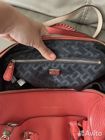 Сумка натуральная брендовая Diana von Furstenberg