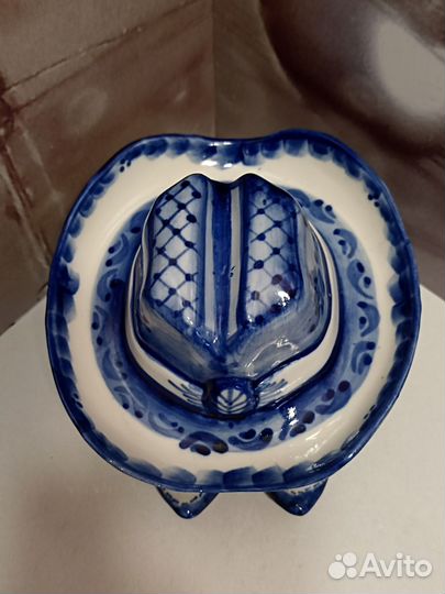 Пепельница, гжель