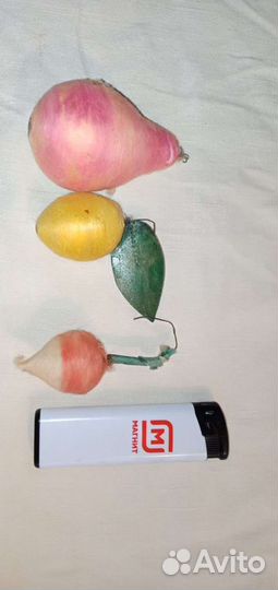 Старые ёлочные игрушки СССР (вата)