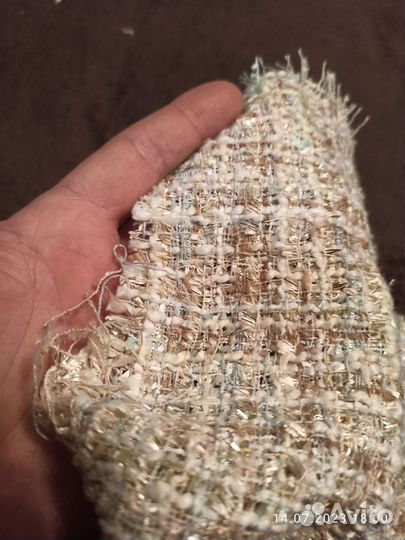 Ткань твид типа шанель