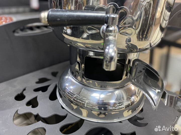 Самовар на дровах с чайником