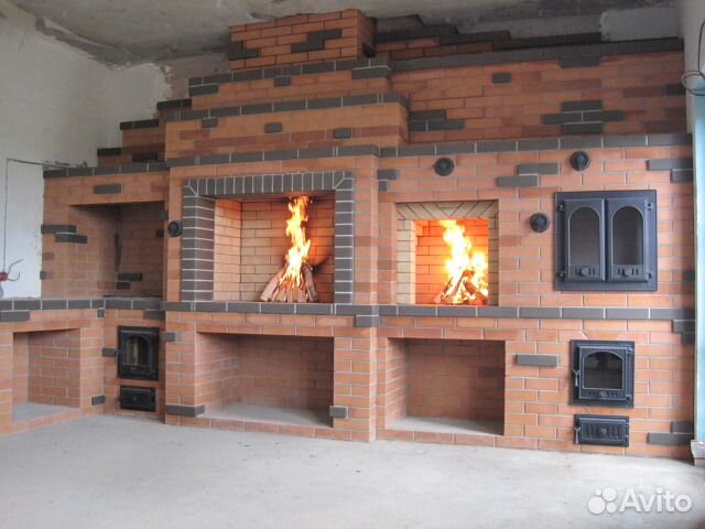 Кладка каминов, банных печей, барбекю комплексов