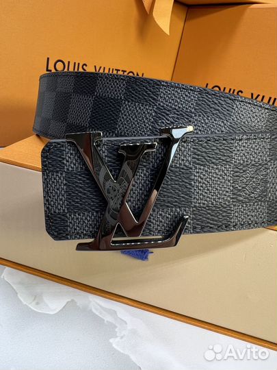 Ремень двухсторонний Louis Vuitton Damier Graphite