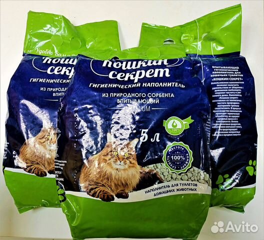 Впитывающий наполнитель Кошкин Секрет Премиум 5Л