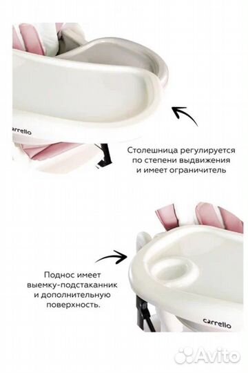 Стульчик для кормления carello stella