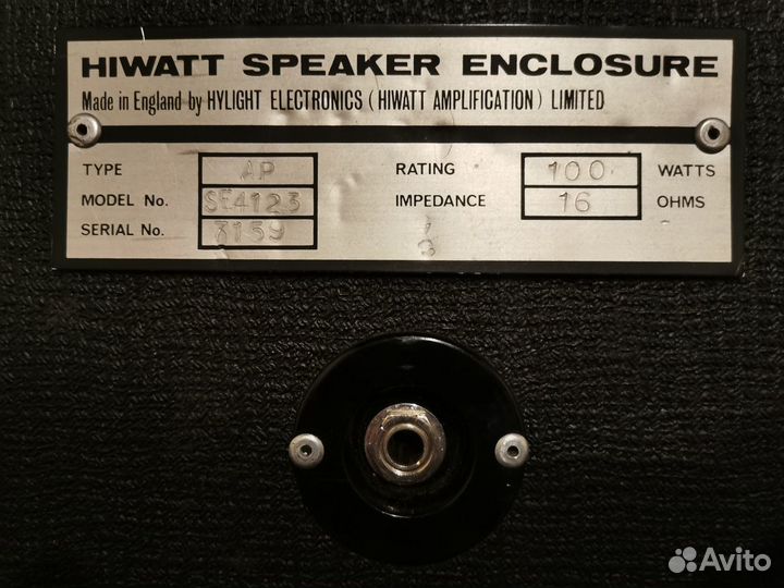 Гитарный кабинет Hiwatt Custom 4x12 1974 года