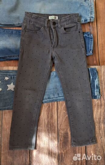 Джинсы(вещи) пакетом для девочки 104 и 104-110