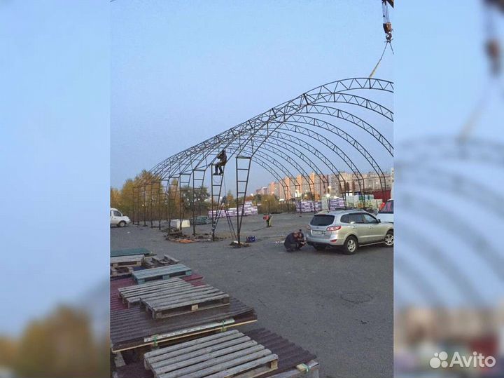 Полный Каркас ангара 20х60м. Тип В