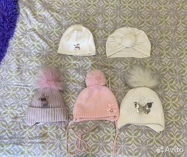 Шапочка для девочки до 1.5
