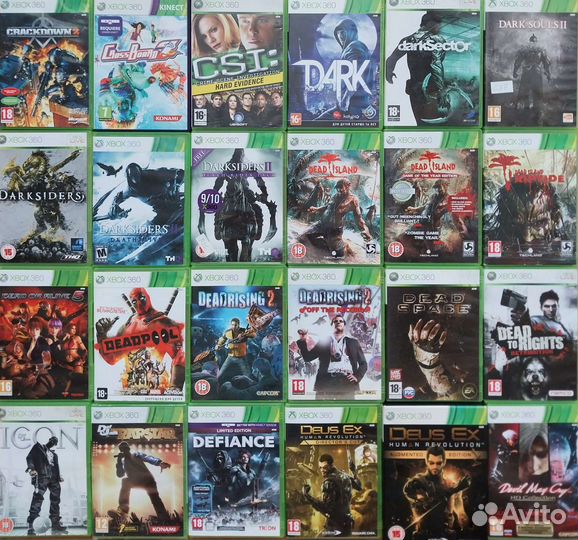 Игры на xbox 360 A-H лицензия икс бокс 360