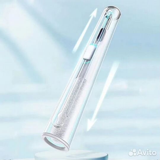 Многофункциональная ручка щетка для чистки наушник