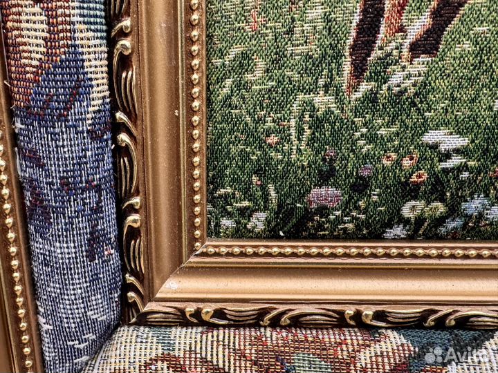 Картина гобелен в раме лошади