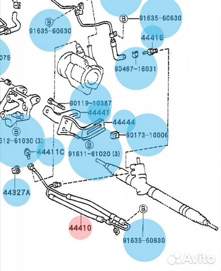 Шланг гидравлический toyota celica ST 202
